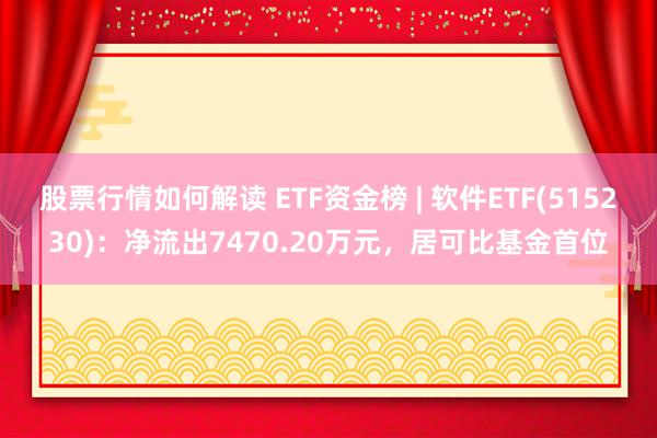 股票行情如何解读 ETF资金榜 | 软件ETF(515230)：净流出7470.20万元，居可比基金首位