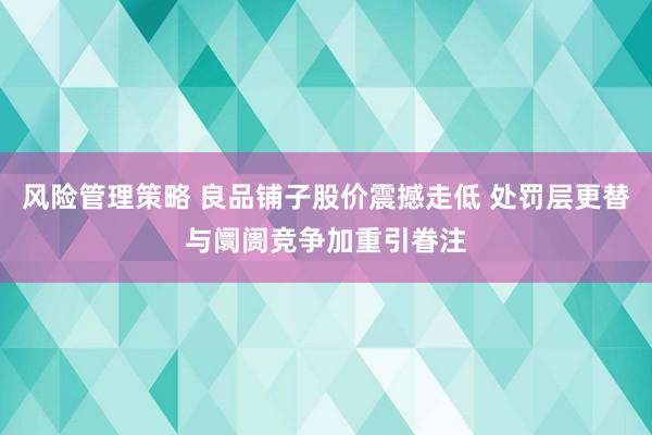 风险管理策略 良品铺子股价震撼走低 处罚层更替与阛阓竞争加重引眷注